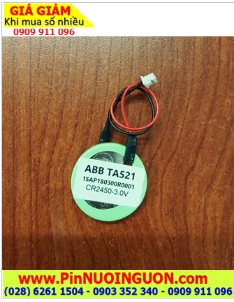 Pin ABB Robots ABB TA521; Pin nuôi nguồn ABB Robots ABB TA521 Lithium 3V chính hãng 